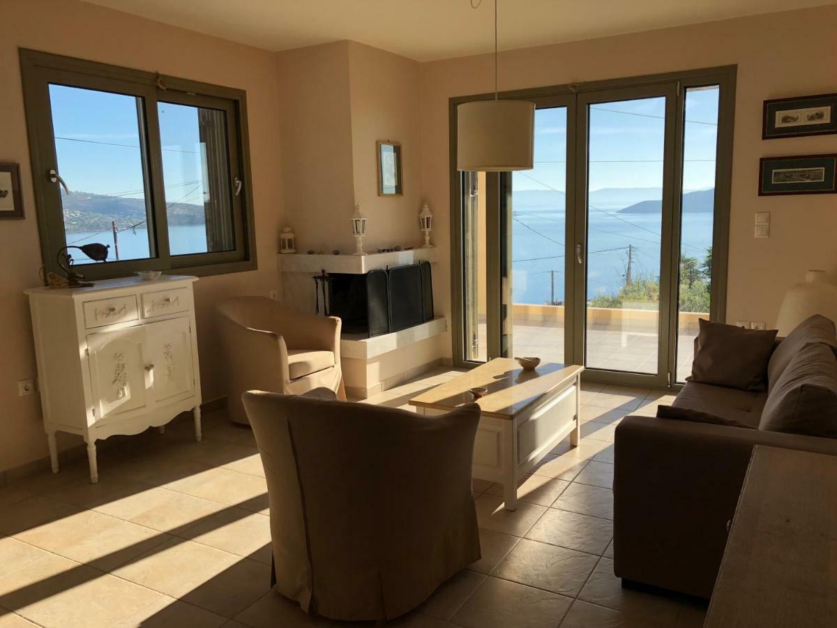 Вилла Breathtaking Seaview House Aegina Экстерьер фото